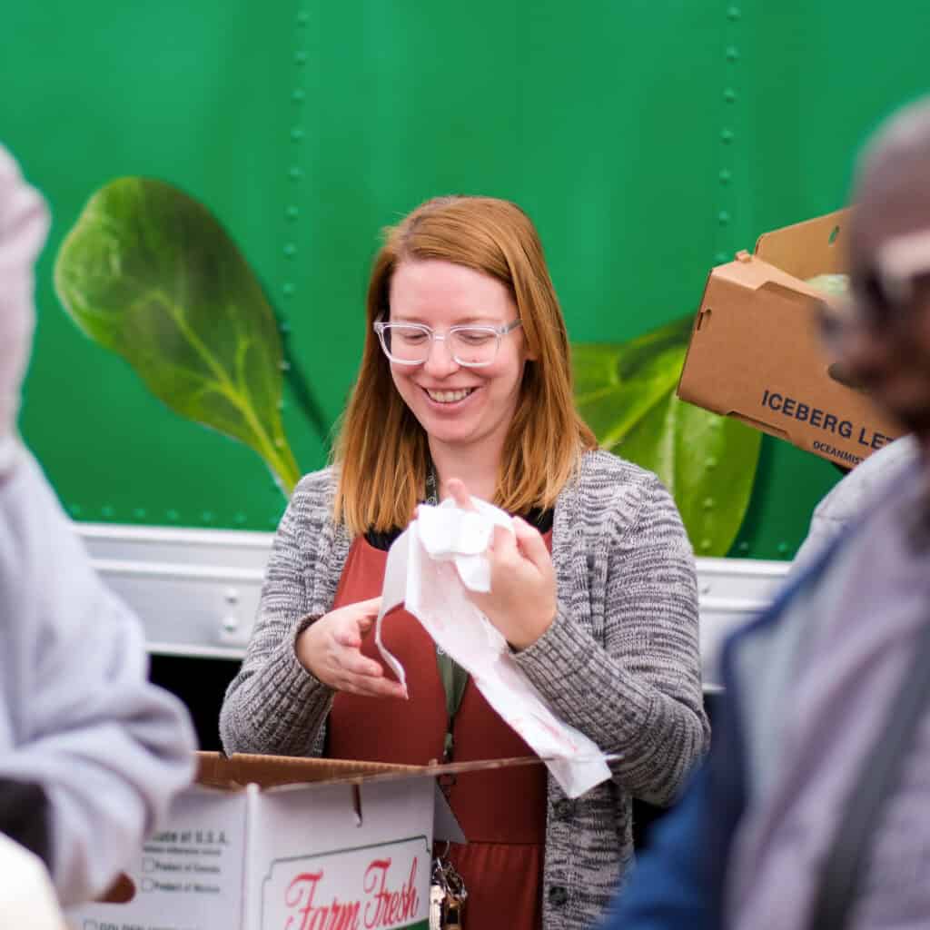 A Second Harvest mobile pantry offering wraparound services